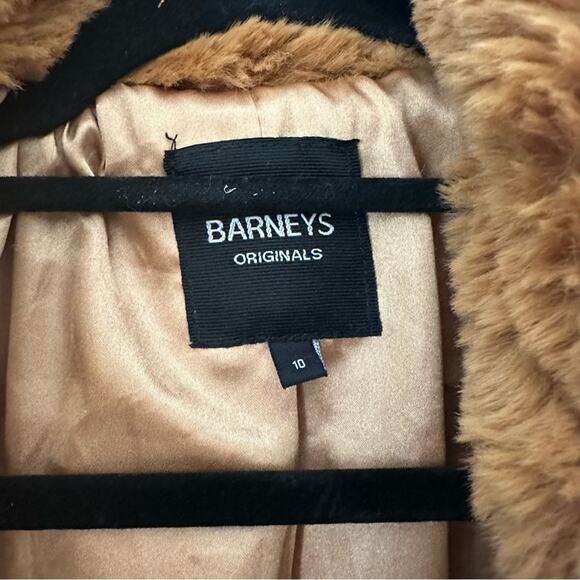 Barney’s Originals Cozy Tan Faux Fur Teddy Bear Jacket Size 10 - Picture 5 of 5